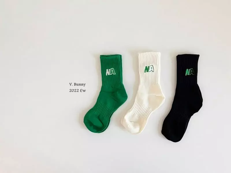 V Bunny - Korean Children Fashion - #discoveringself - NA Socks Set - 6