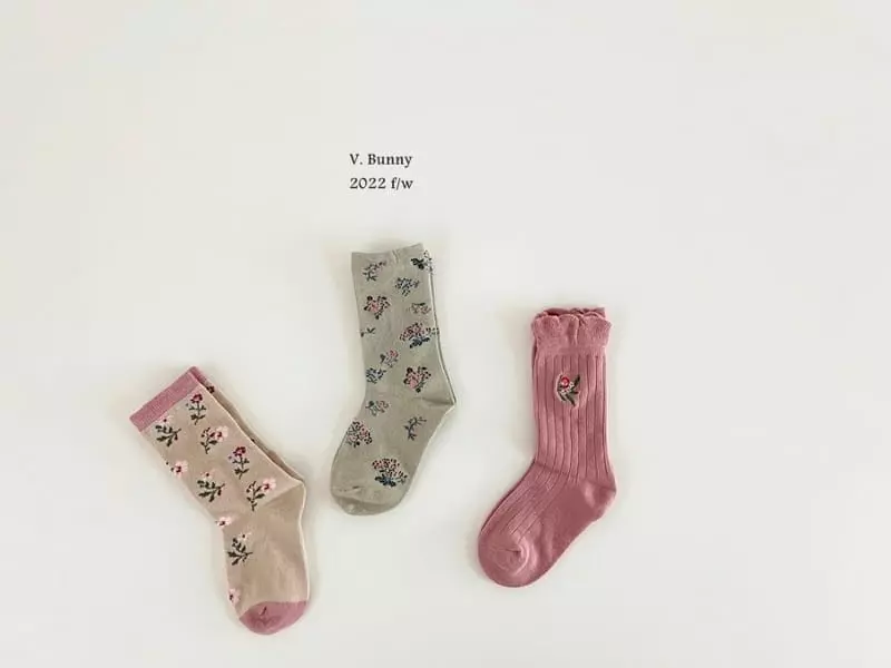V Bunny - Korean Children Fashion - #discoveringself - Ping Ping Socks Set - 7