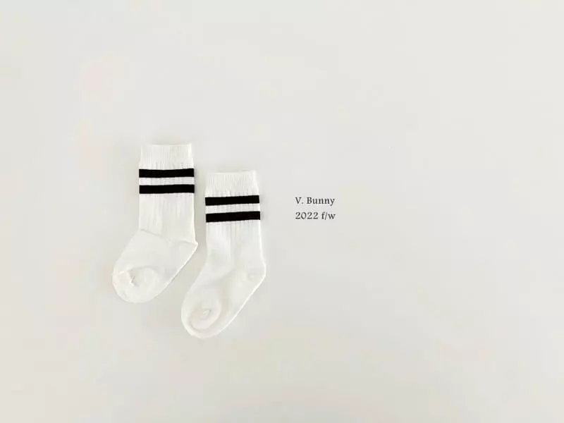 V Bunny - Korean Children Fashion - #fashionkids - Edan Socks Set - 5