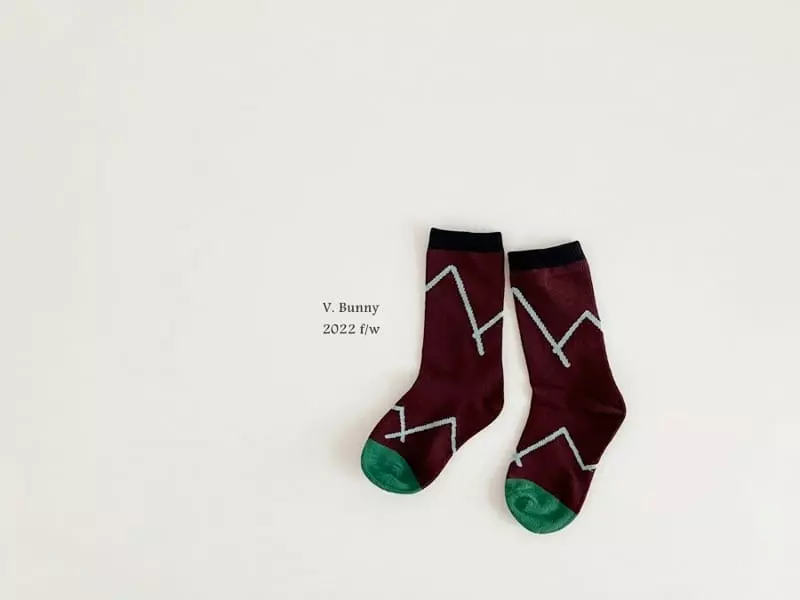 V Bunny - Korean Children Fashion - #discoveringself - Over Socks Set - 4