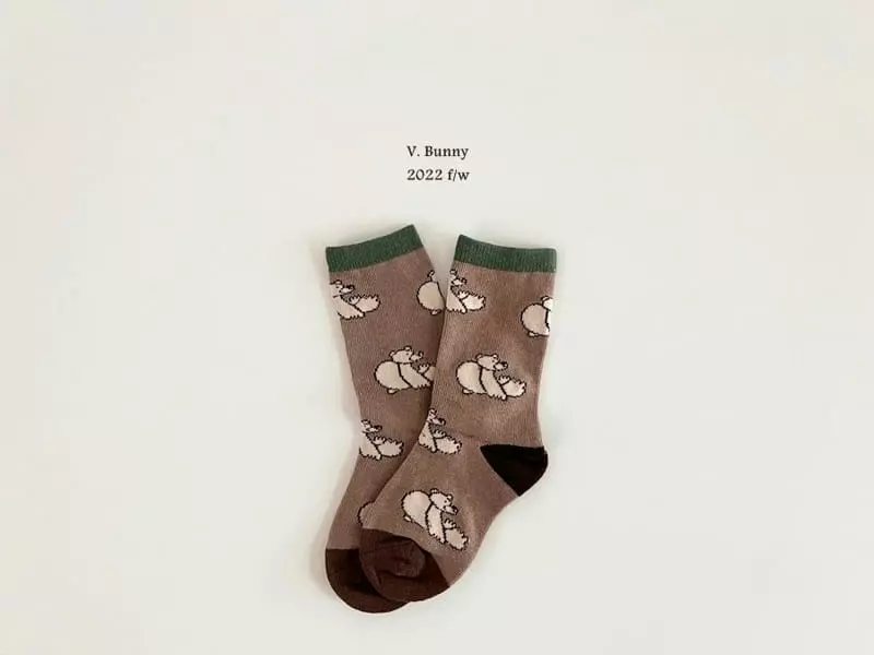 V Bunny - Korean Children Fashion - #fashionkids - Munk Socks Set - 2