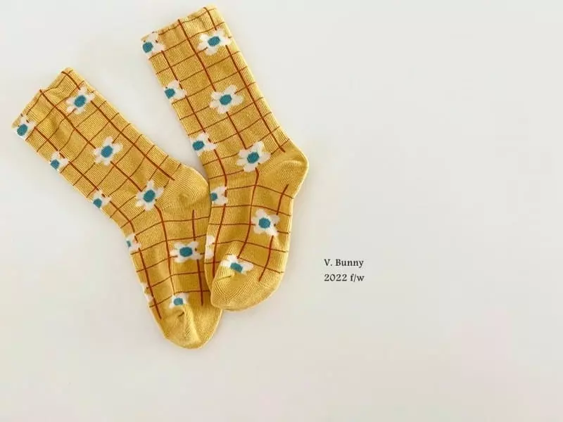 V Bunny - Korean Children Fashion - #kidsshorts - Samseck Socks Set - 5