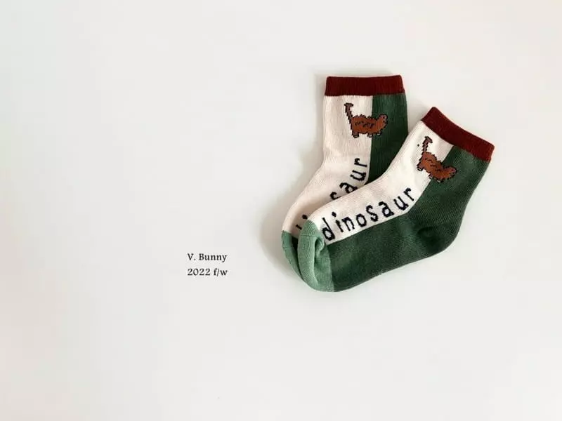 V Bunny - Korean Children Fashion - #fashionkids - D Q Socks Set - 4