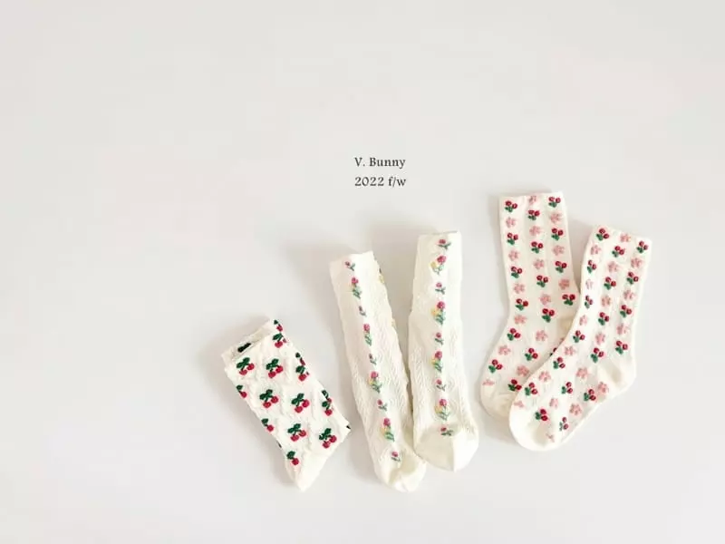 V Bunny - Korean Children Fashion - #kidsshorts - Is Socks Set - 6