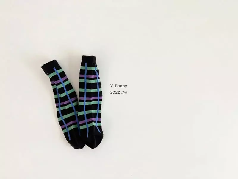 V Bunny - Korean Children Fashion - #kidsshorts - Over Socks Set - 5