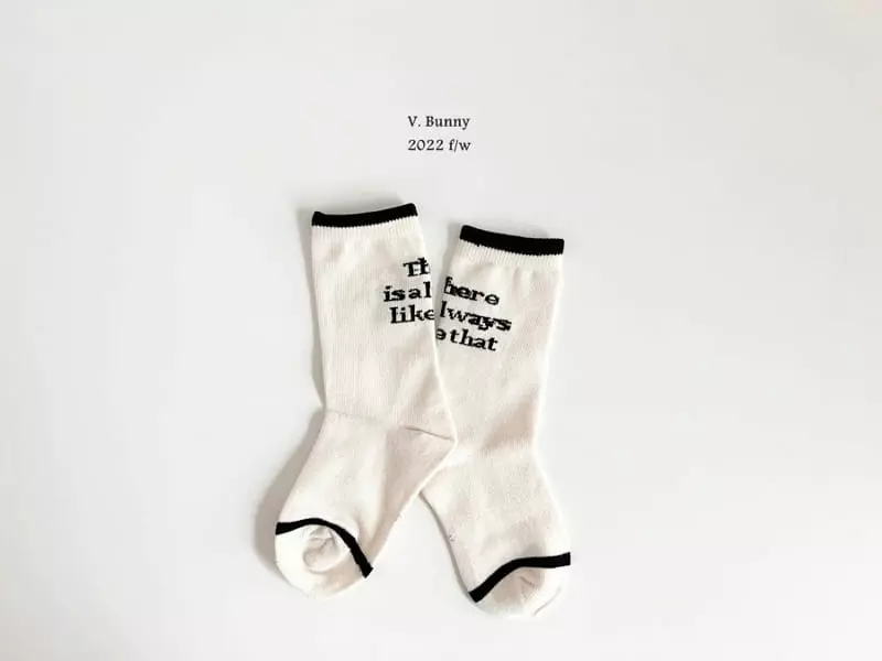 V Bunny - Korean Children Fashion - #kidsshorts - Dan A Socks Set - 4
