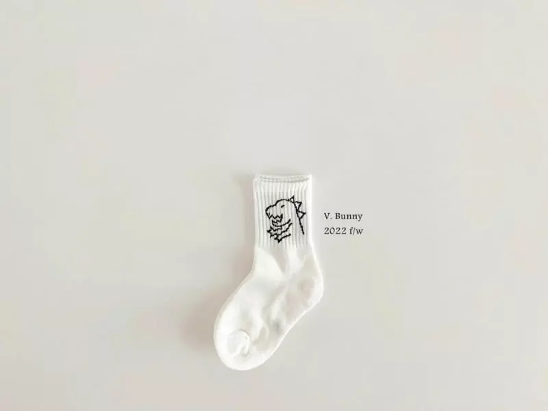 V Bunny - Korean Children Fashion - #kidsstore - My Dino Socks Set - 3