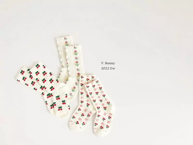 V Bunny - Korean Children Fashion - #kidsstore - Is Socks Set - 7