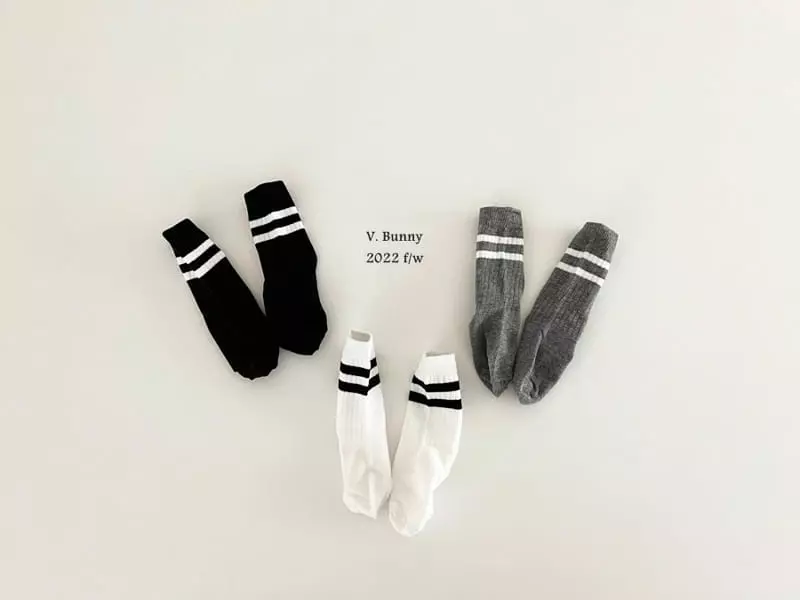 V Bunny - Korean Children Fashion - #kidzfashiontrend - Edan Socks Set - 8