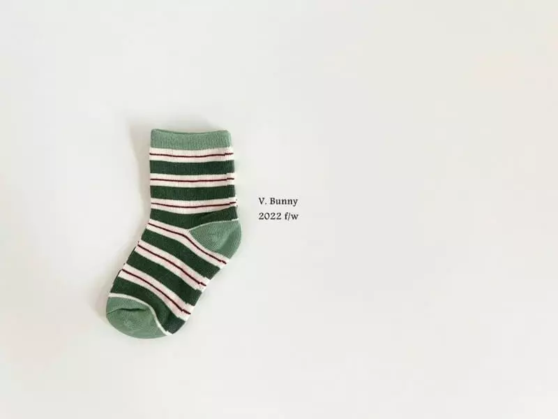 V Bunny - Korean Children Fashion - #kidzfashiontrend - D Q Socks Set - 6