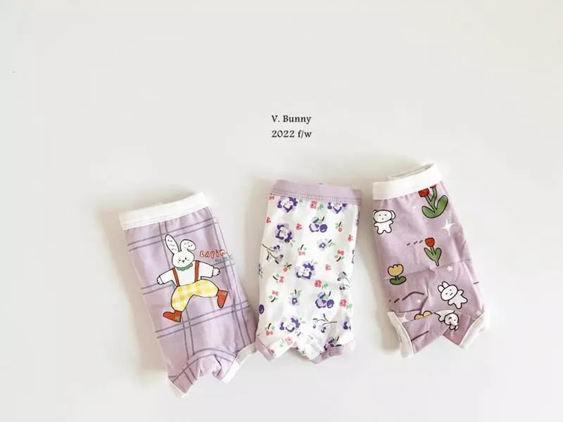 V Bunny - Korean Children Fashion - #littlefashionista - Alice Rabbit Underwear Set - 2