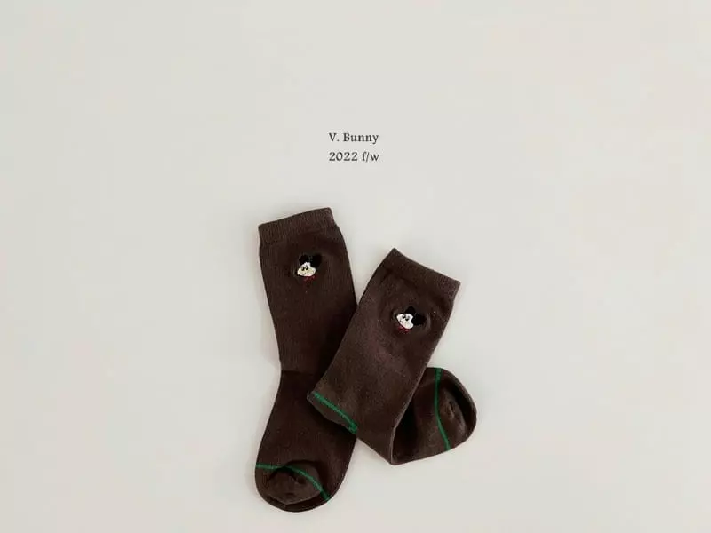 V Bunny - Korean Children Fashion - #littlefashionista - Picnic Socks Set - 3