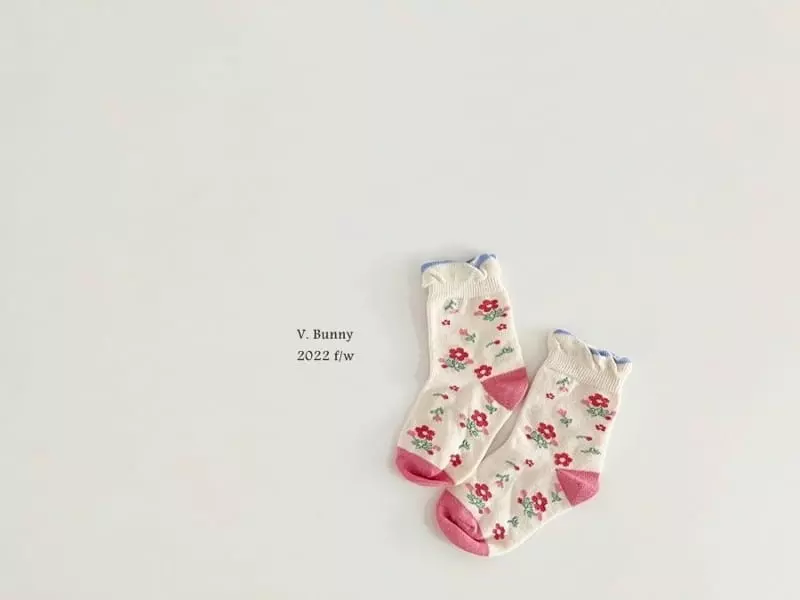 V Bunny - Korean Children Fashion - #Kfashion4kids - Strawberry Socks Set - 4