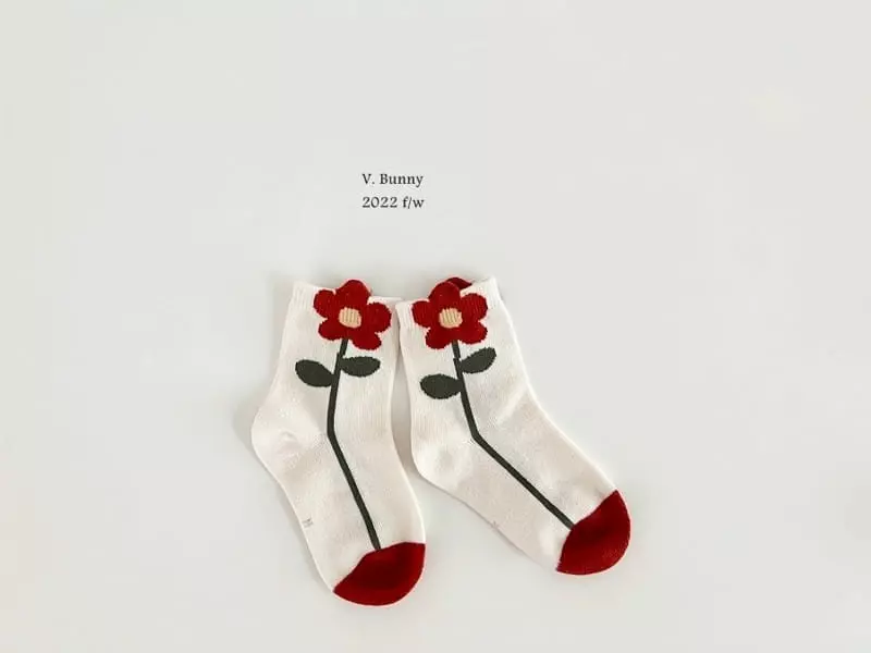 V Bunny - Korean Children Fashion - #magicofchildhood - Pie Socks Set - 3