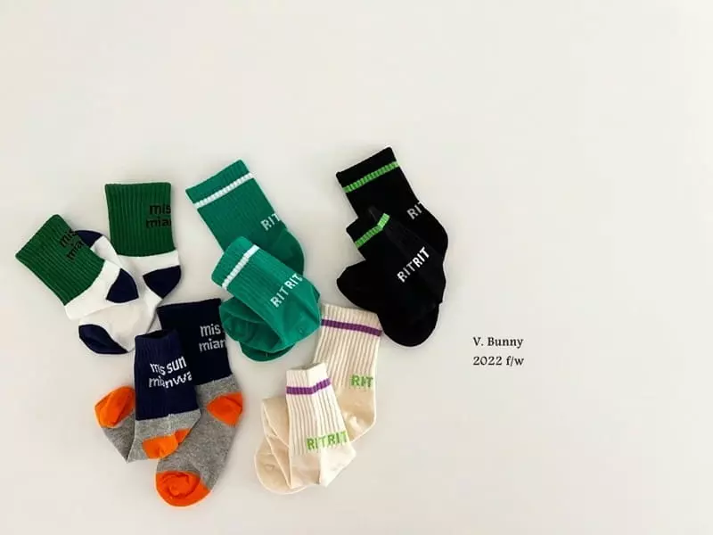V Bunny - Korean Children Fashion - #magicofchildhood - Little Socks Set
