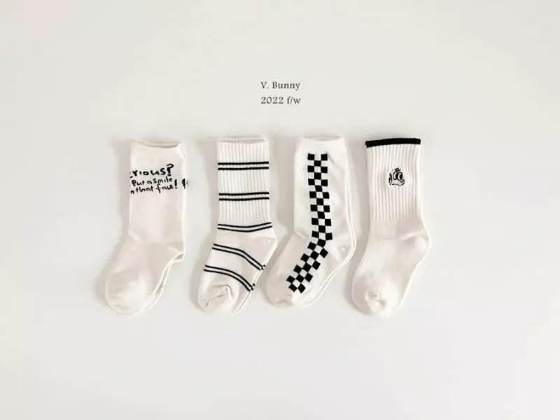 V Bunny - Korean Children Fashion - #magicofchildhood - Papi Socks Set