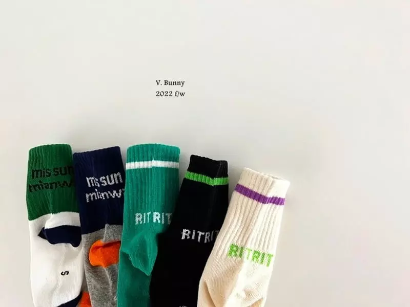 V Bunny - Korean Children Fashion - #minifashionista - Little Socks Set - 2