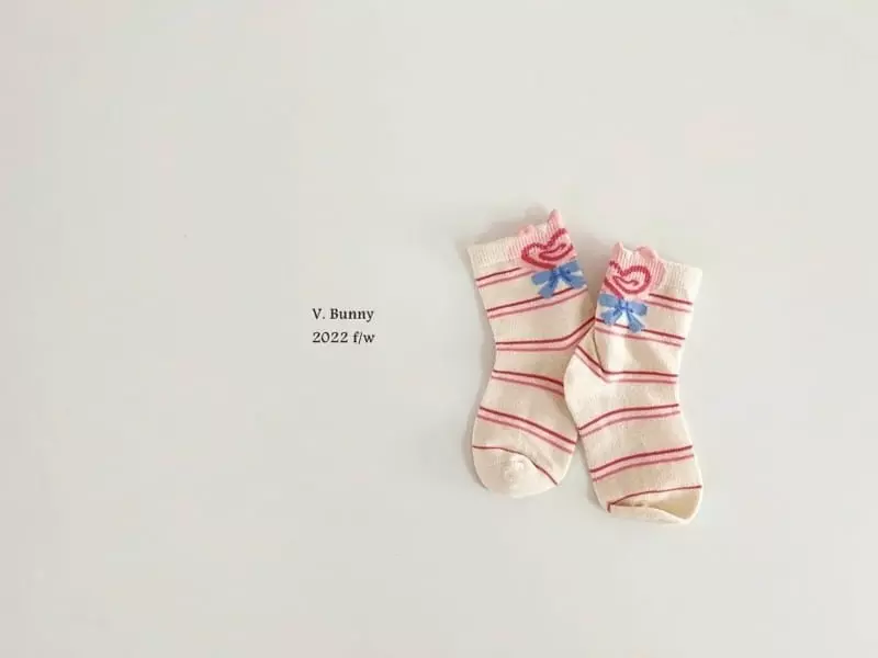 V Bunny - Korean Children Fashion - #minifashionista - Strawberry Socks Set - 6