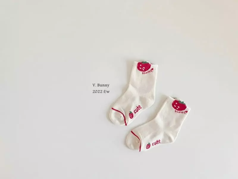 V Bunny - Korean Children Fashion - #magicofchildhood - Cute Socks Set - 4