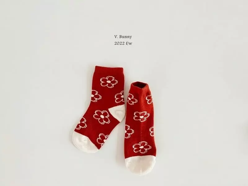 V Bunny - Korean Children Fashion - #prettylittlegirls - Pie Socks Set - 5