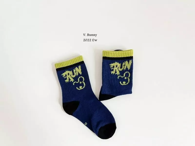 V Bunny - Korean Children Fashion - #prettylittlegirls - No Run Socks Set - 6