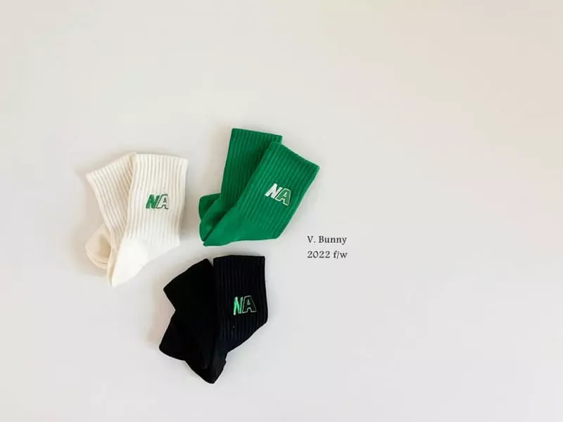 V Bunny - Korean Children Fashion - #prettylittlegirls - NA Socks Set