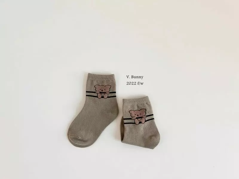 V Bunny - Korean Children Fashion - #prettylittlegirls - Maibe Socks Set - 8