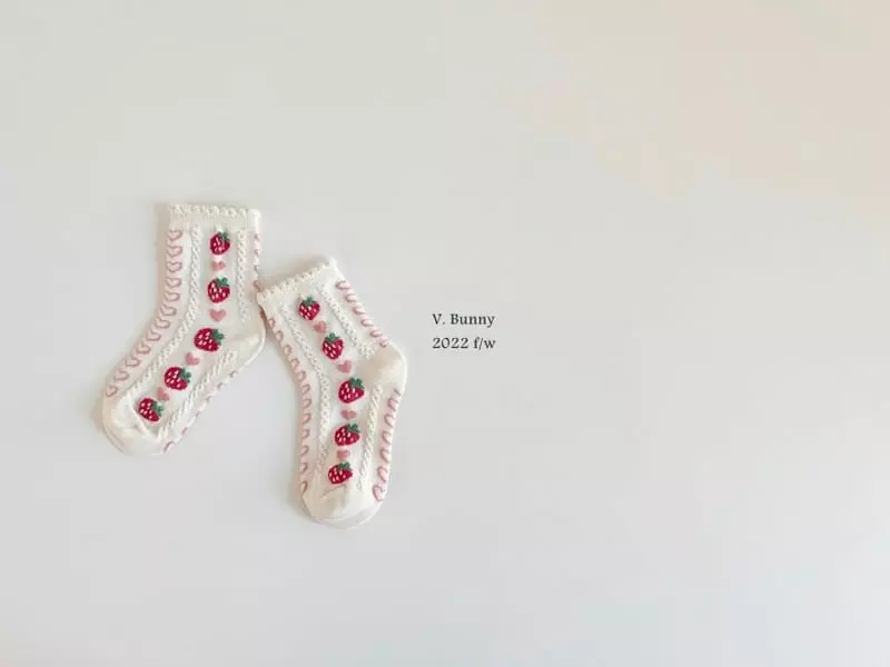 V Bunny - Korean Children Fashion - #prettylittlegirls - Cute Socks Set - 5