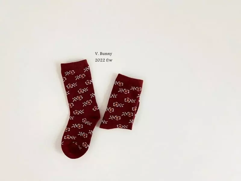 V Bunny - Korean Children Fashion - #minifashionista - Choco Bear Socks Set - 4