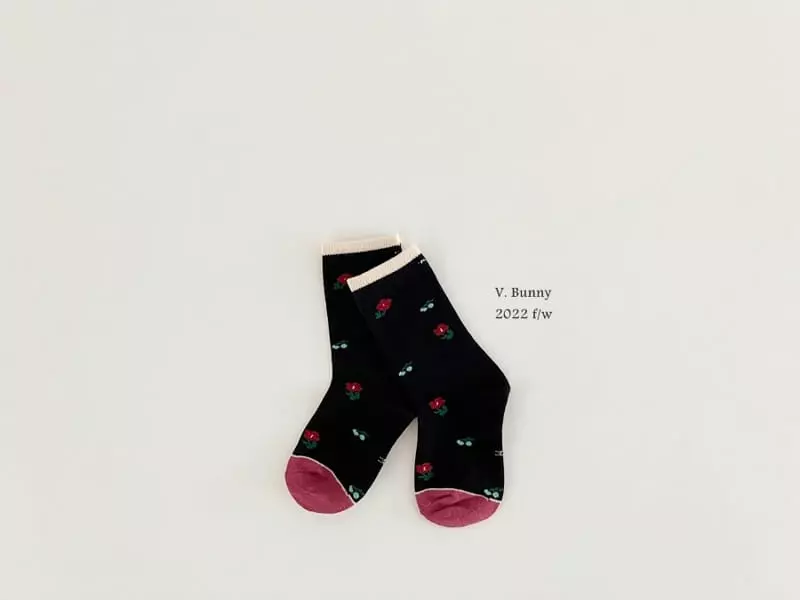 V Bunny - Korean Children Fashion - #prettylittlegirls - Zibibi Socks Set - 2
