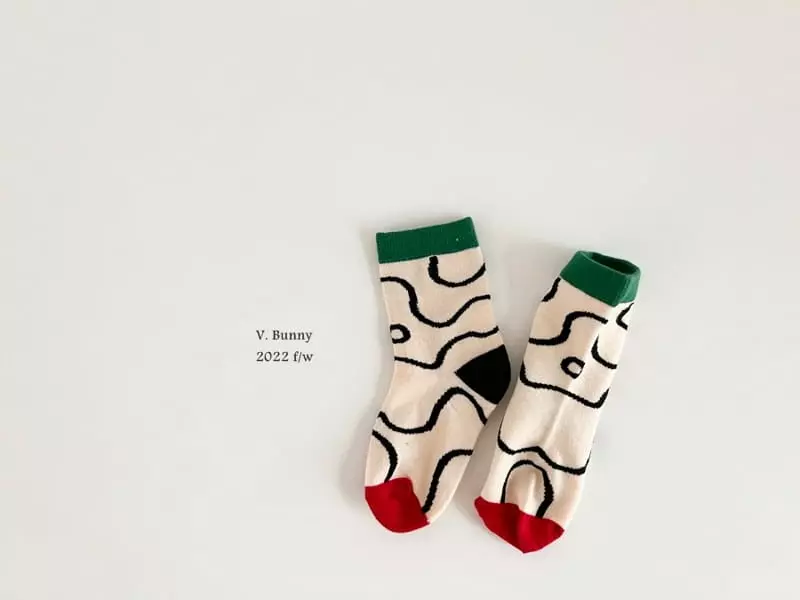 V Bunny - Korean Children Fashion - #toddlerclothing - Tomato Socks Set - 4