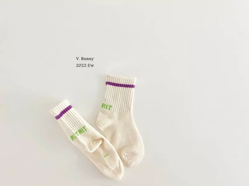 V Bunny - Korean Children Fashion - #prettylittlegirls - Little Socks Set - 4