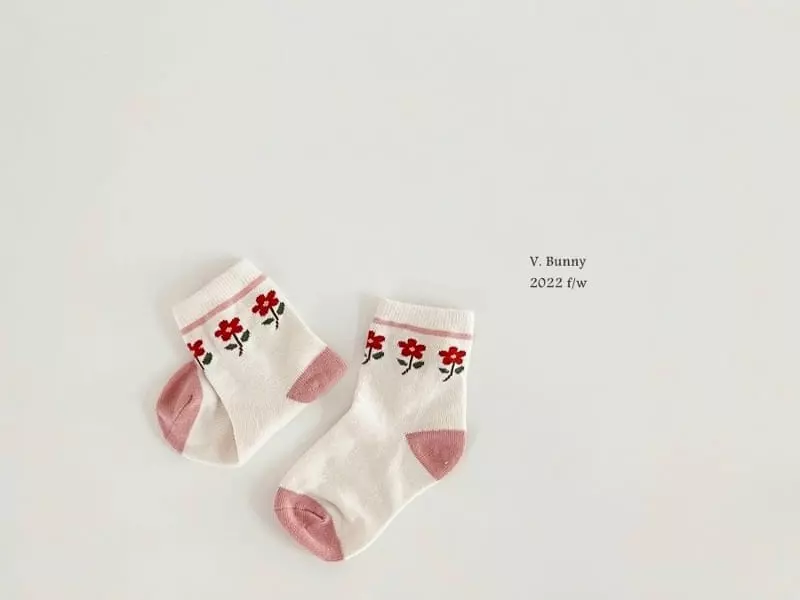 V Bunny - Korean Children Fashion - #toddlerclothing - Pie Socks Set - 7