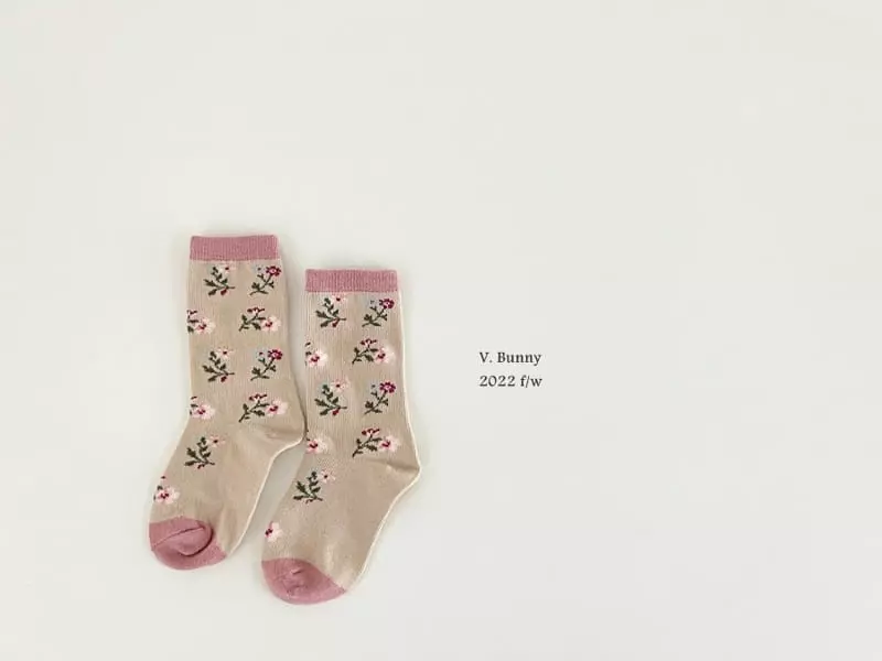 V Bunny - Korean Children Fashion - #toddlerclothing - Ping Ping Socks Set - 2