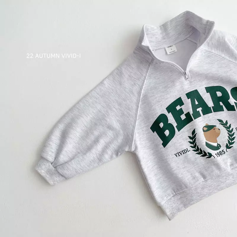 Vivid I - Korean Children Fashion - #Kfashion4kids - Bears Anorak Top Bottom Sett - 8