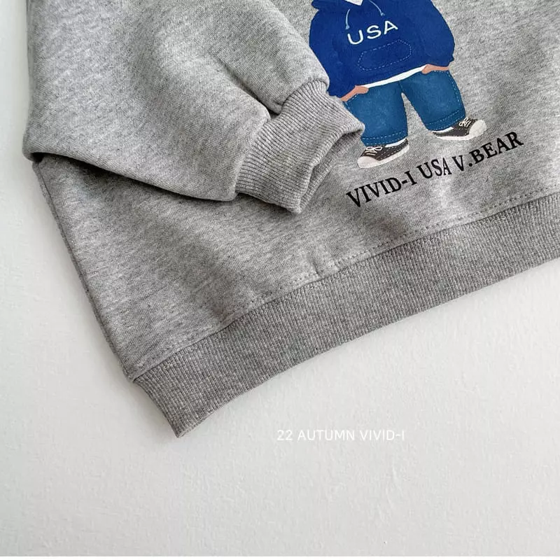 Vivid I - Korean Children Fashion - #Kfashion4kids - America Bear Top Bottom Set - 6