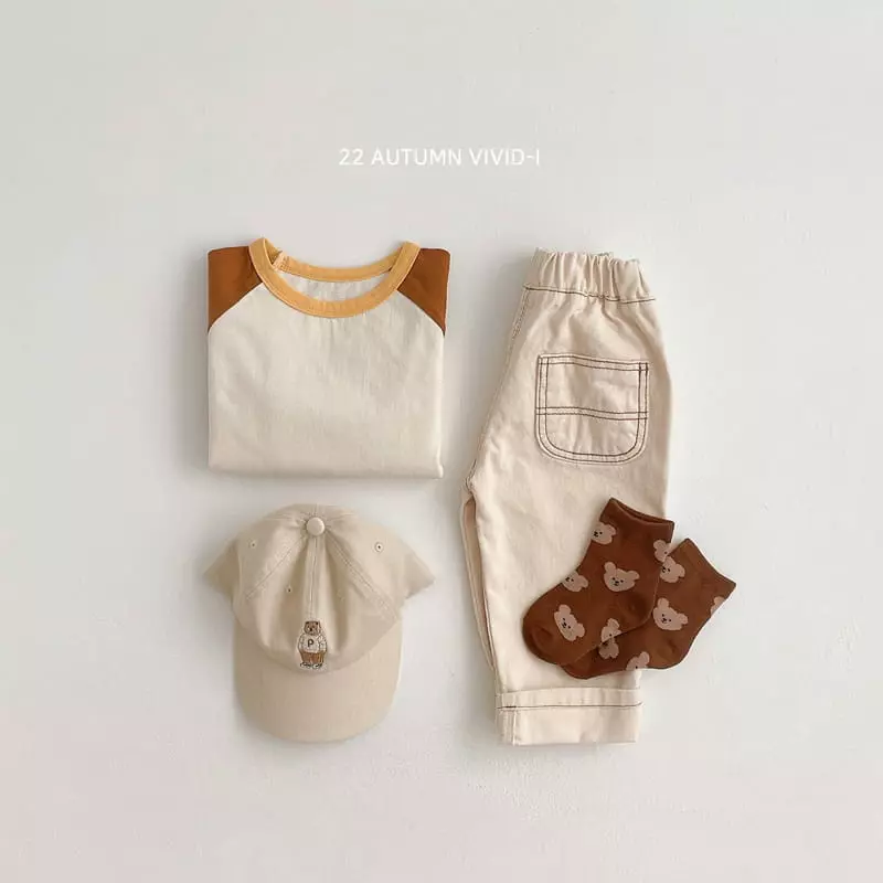 Vivid I - Korean Children Fashion - #Kfashion4kids - 22 vivid Raglan Tee - 7