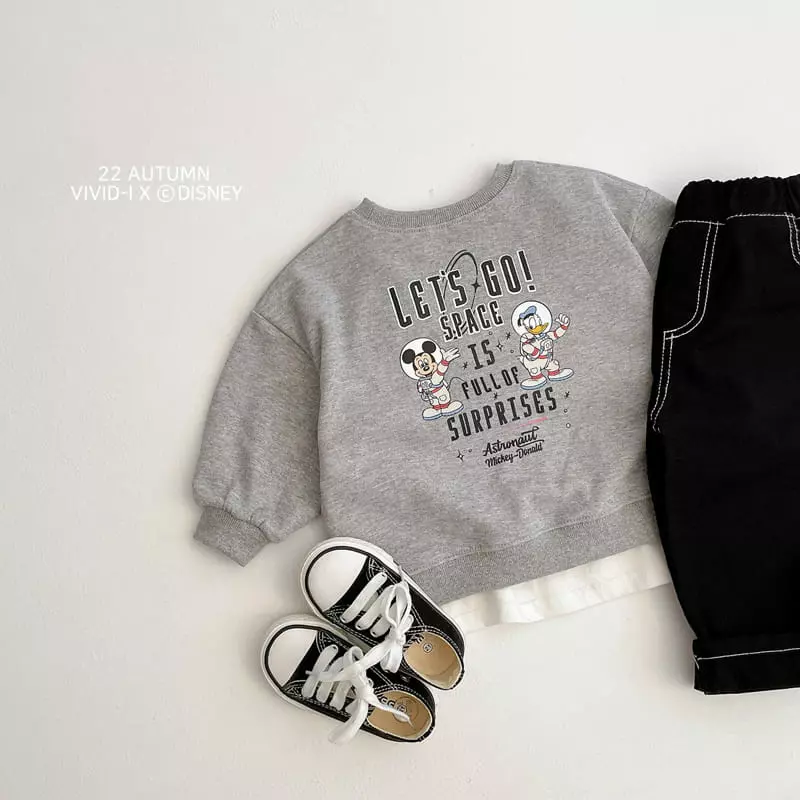 Vivid I - Korean Children Fashion - #Kfashion4kids - Disney Space Sweatshirt - 5