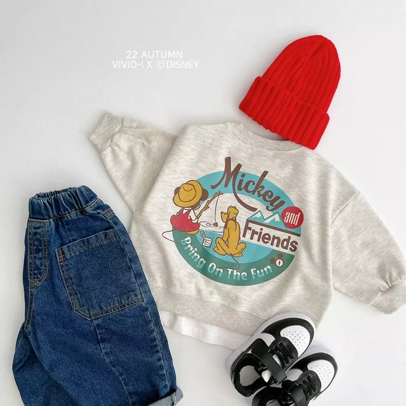Vivid I - Korean Children Fashion - #kidzfashiontrend - Disney Fishing Sweatshirt - 4
