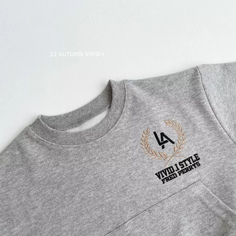 Vivid I - Korean Children Fashion - #Kfashion4kids - Laurel Embroidery Sweatshirt - 12