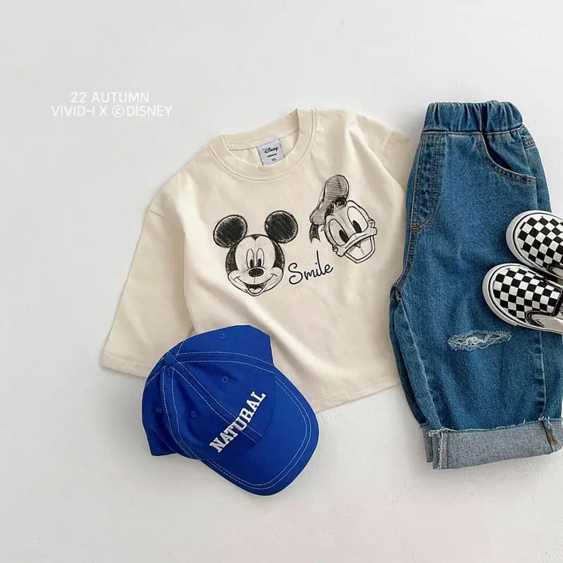 Vivid I - Korean Children Fashion - #Kfashion4kids - 22 Disney Skech Tee - 8