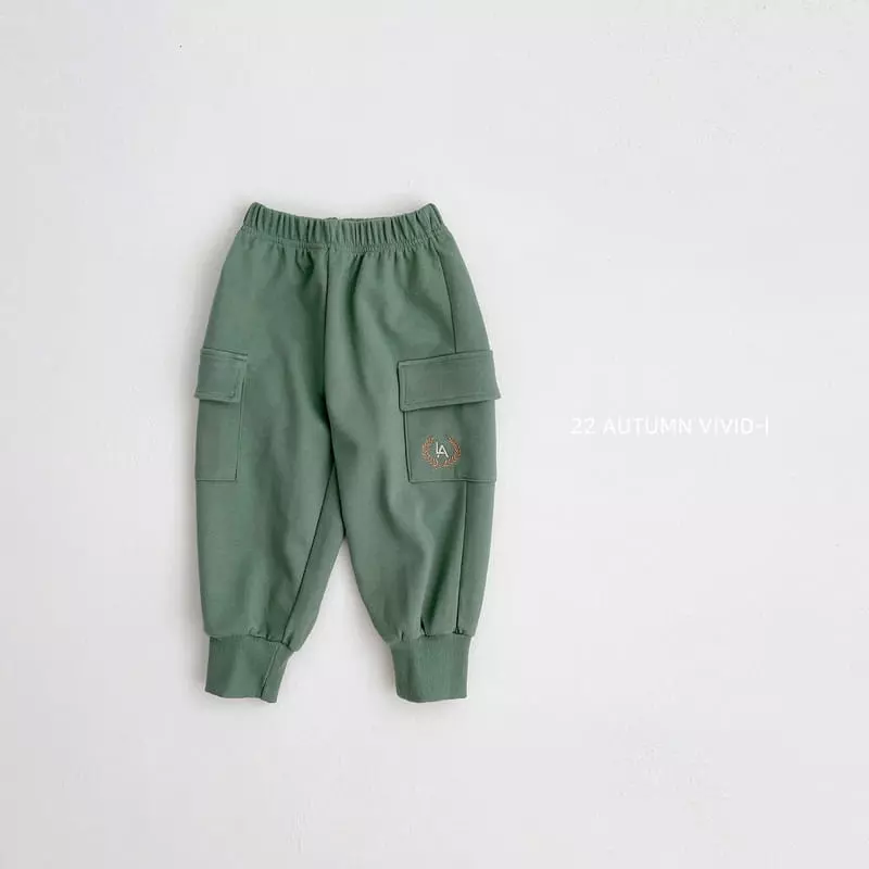 Vivid I - Korean Children Fashion - #Kfashion4kids - Laurel Embroidery Pants - 3