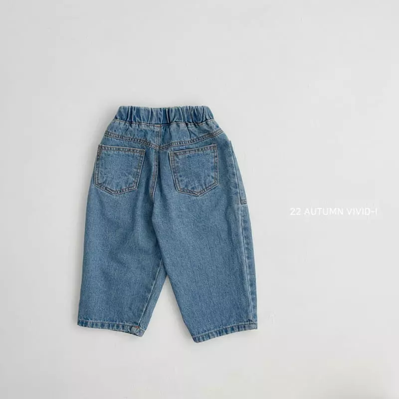 Vivid I - Korean Children Fashion - #Kfashion4kids - Pocket Slit Jeans - 2
