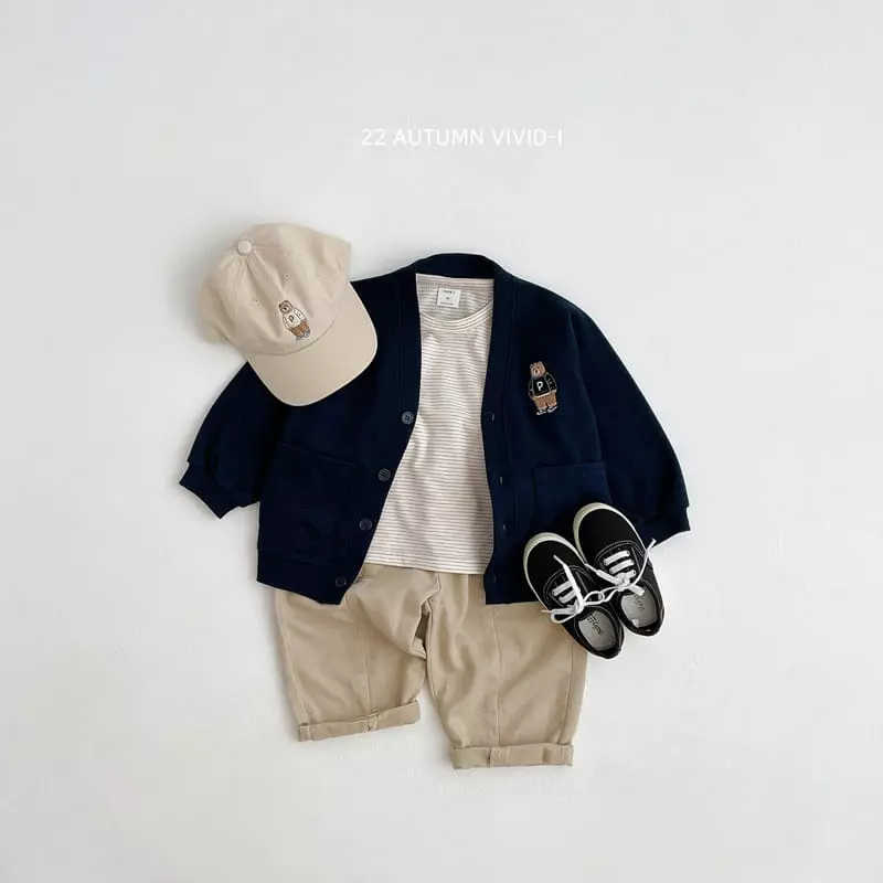 Vivid I - Korean Children Fashion - #childofig - Bear Fall Cardigan - 7