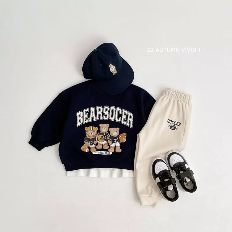 Vivid I - Korean Children Fashion - #childofig - Ruby Team Top Bottom Set - 12