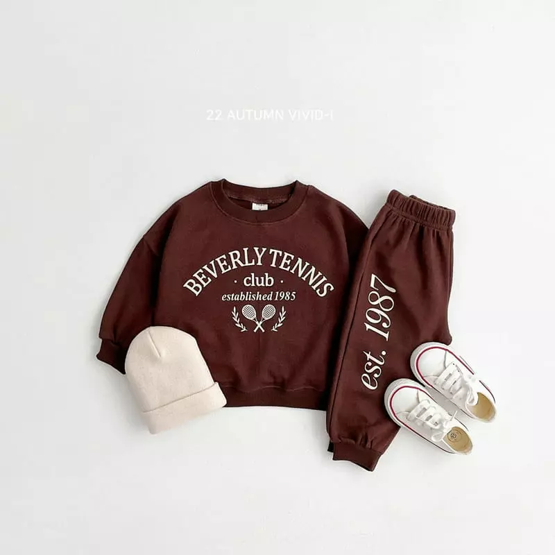 Vivid I - Korean Children Fashion - #childofig - Tennis Top Bottom Set - 3