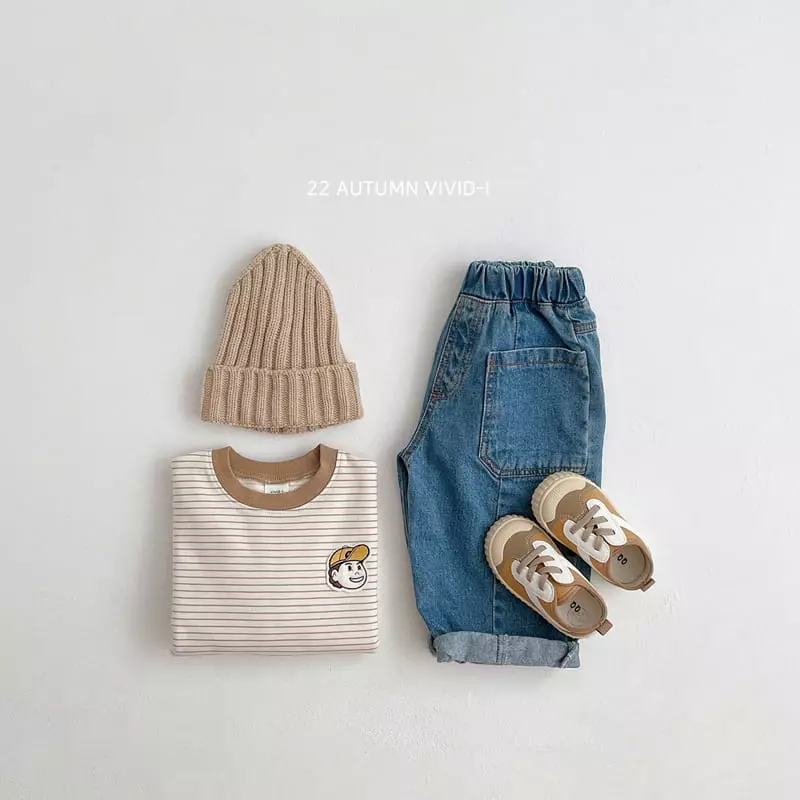 Vivid I - Korean Children Fashion - #childofig - Wapen Stripes Sweatshirtt - 11