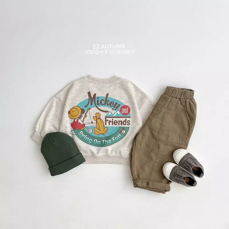 Vivid I - Korean Children Fashion - #childofig - Disney Fishing Sweatshirt - 9