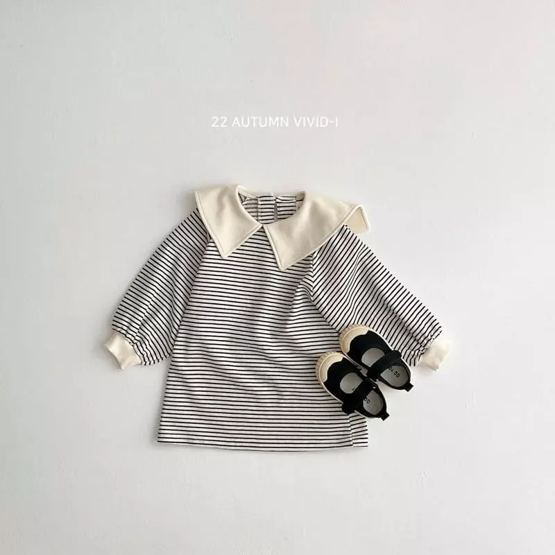 Vivid I - Korean Children Fashion - #childofig - Collar One-piece - 8