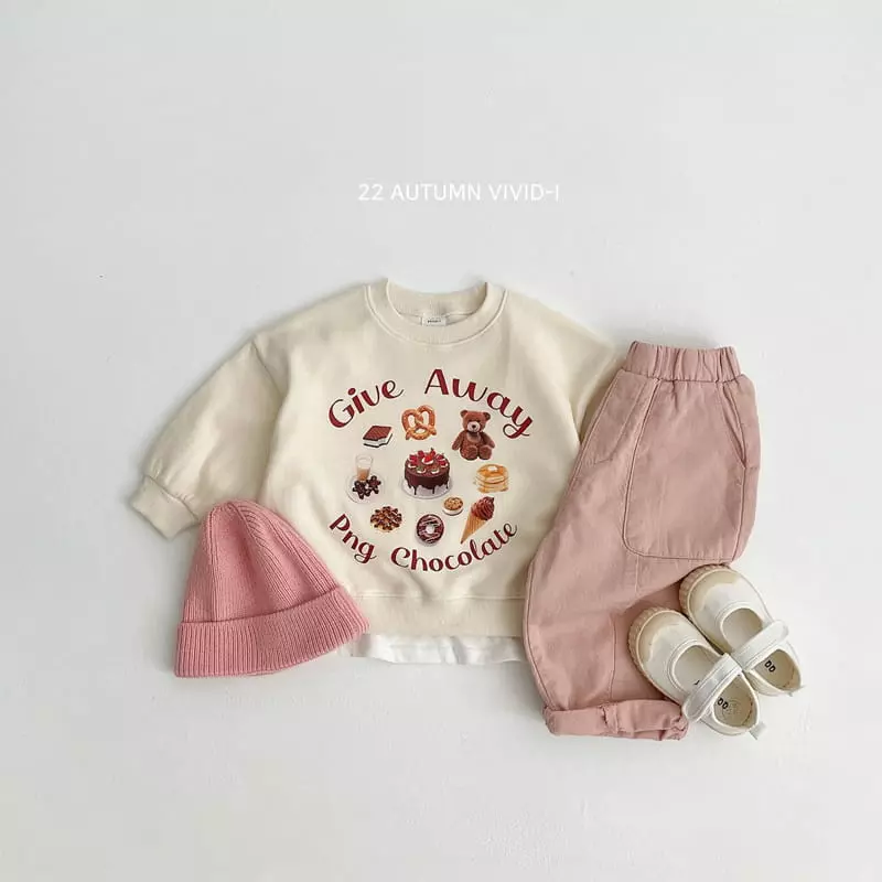 Vivid I - Korean Children Fashion - #prettylittlegirls - Dalkon Sticker Sweatshirt - 4